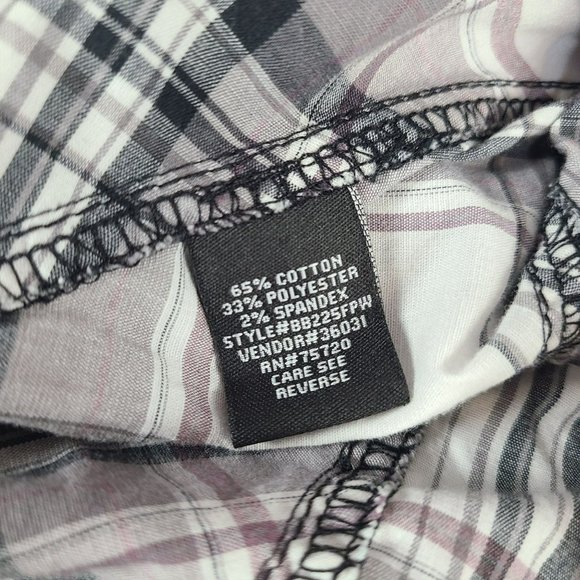 BKE Tailored Fit Long Sleeve Button Up Casual Western Shirt Mens LG Embroidered - Picture 8 of 10